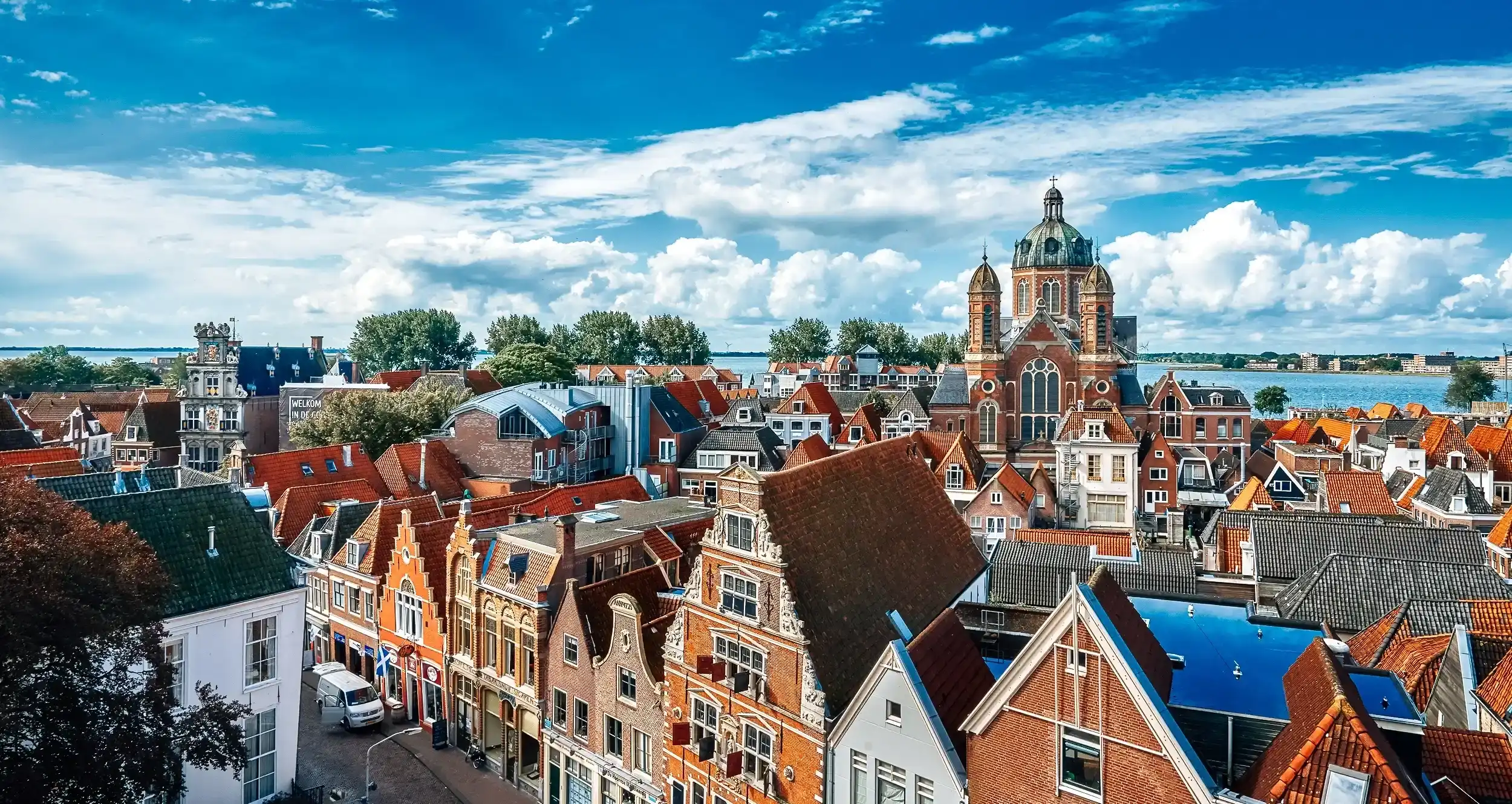 Koepelkerk Hoorn bovenaanzicht